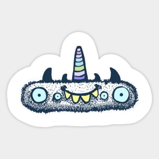 Unicorn fluffy monster Sticker